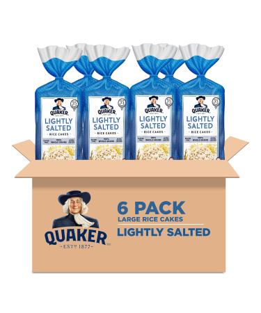 Quaker Large Rice Cakes Lightly Salted Pack of 6
