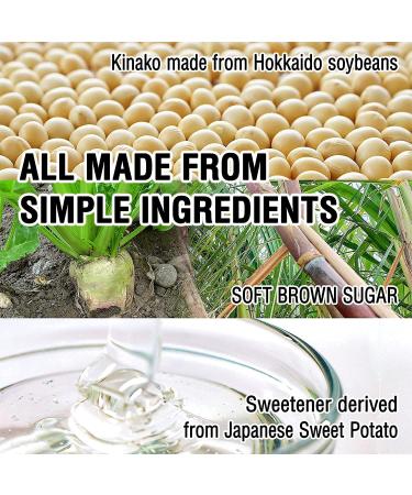 YAMASAN Kinako Mochi: Traditional Japanese Candy Made with Hokkaido Soybeans, Gluten-Free, 170g - Buy Online on SooperMarket.com