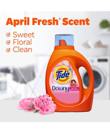 Tide Liquid Laundry Detergent with Touch of Downy - April Fresh Scent 74 Loads (105 fl oz) | International Shipping Available - Buy Online on SooperMarket.com