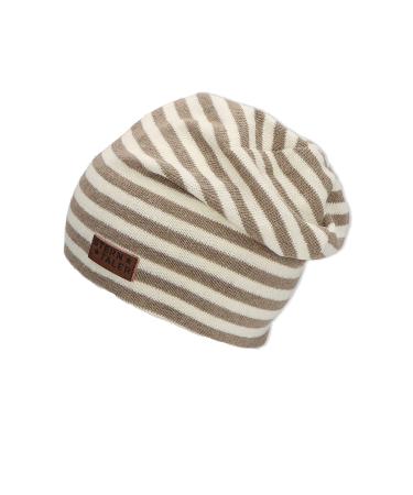 Sterntaler Unisex Slouch Streifle Beanie Hat 51 ecru