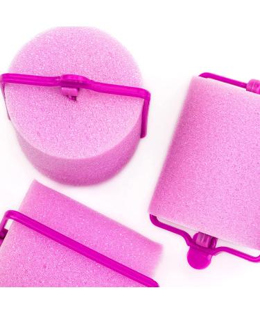 Conair Jumbo Foam Rollers in Pink - 9 Count Set in Zipper Case | Self-Fastening, Reusable - Pack of 1 - Buy Online on SooperMarket.com
