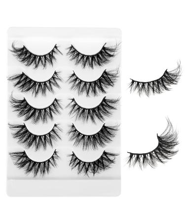 Lash Extension Kit - 10pcs Fluffy Wispy Fox Cat Eye & Volume Curly Strip Lashes for Natural Makeup & Cosplay | Lightweight Black Eyelashes - Buy Online on SooperMarket.com