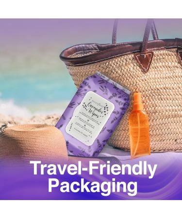 BeautyFrizz Lavender Face Cleansing Wipes - 120 pcs - Gentle Makeup Remover with Aloe, Retinol, Castor & Vitamin E - Refreshing Facial Wipes for Face & Neck - Buy Online on SooperMarket.com