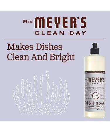 Mrs. Meyer's Liquid Dish Soap Lavender 16 Oz | Eco-Friendly Dishwashing Soap | International Shipping Available - Buy Online on SooperMarket.com