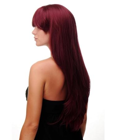 WIG ME UP - Long Garnet Red Wig 70cm | Sexy Straight Hair Perfect for International Shipping - Buy Online on SooperMarket.com