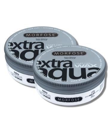 Morfose Hair Gel Wax (175 ml (2-pack) Extra Aqua) 175 ml (2-pack) Extra Aqua