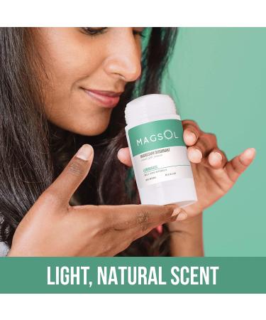 Magsol Magnesium Deodorant - Lemongrass 2.8 oz | Natural, Aluminum-Free, Long-Lasting Freshness - Buy Online on SooperMarket.com