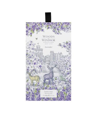 Woods of Windsor Lavender Luxury Soap for her Purple 60 g (Pack of 3) True Rose