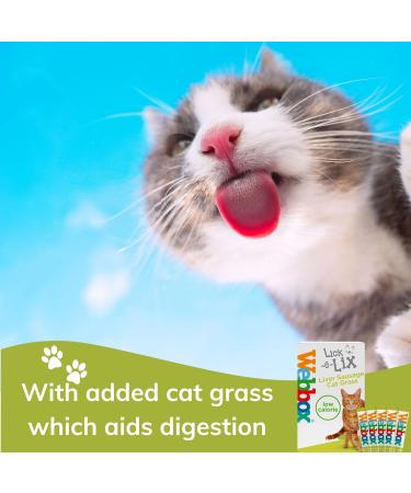 Cat Treats bundle contains Lick e Lix Chicken Salmon Beef Liver Cheese Cat Grass Licky Lix 6x5's Kitten Treat and Snacks Lick-e-Lix Total 30 sachets and our Catnip mouse toy - Buy Online on SooperMarket.com