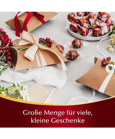 Lindt Lindor Double Chocolate 1 kg Bag | 80 Soft Melting Pralines | Resealable Large Pack | Ideal Gift for Chocolate Lovers - Buy Online on SooperMarket.com