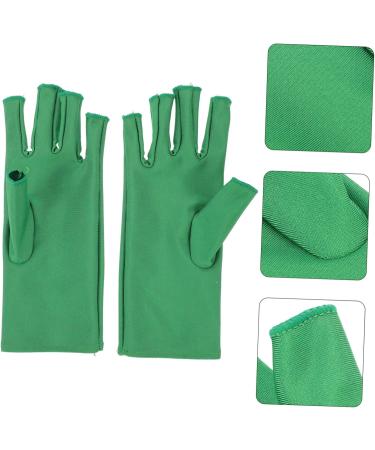 Gogogmee 1 Pair Nail Gloves Nail Fingerless Manicure Gloves Nail Art Tools Manicure Gloves Fingerless Gloves UV Shield Gloves Sunscreen Gloves 20X8X0.4CM - Buy Online on SooperMarket.com