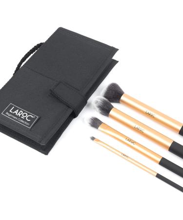 Kabuki Makeup Brushes Set 4pc LaRoc - Complete Beginner Collection | Contour Brush Foundation Brush Detailing Brush Buffing Brush Liquid & Powder Face Make-Up Brush Set - Buy Online on SooperMarket.com