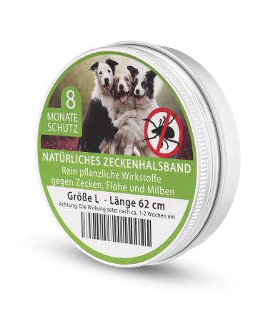 MEDIDOG Natural tick collar size L 62 cm for medium and large dogs with rockrose & lavender oil without chemicals