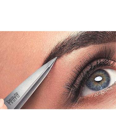 Beaute Tsuru Offset Grip Tip Tweezers - Professional Quality - Buy Online on SooperMarket.com