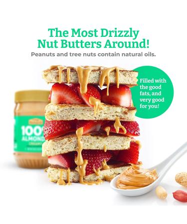 Crazy Richard's Almond Butter | No Sugar Added | Dry Roasted Almonds | Non-GMO | 1lb Jar - Buy Online on SooperMarket.com
