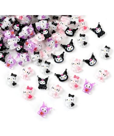 77 PCS TemBelle Kawaii 3D Nail Charms - Flatback Resin Charms for Nail Art Decorations - Buy Online on SooperMarket.com