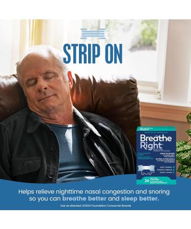 Breathe Right Extra Clear Nightly Sleep Clear 26 Count (Pack of 1) - Buy Online on SooperMarket.com