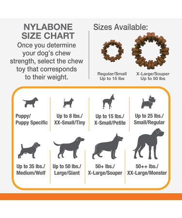 Nylabone Power Chew Textured Ring Dog Toy â€“ Tough Chew for Aggressive Chewers, Bold Flavor, Made in USA - Buy Online on SooperMarket.com
