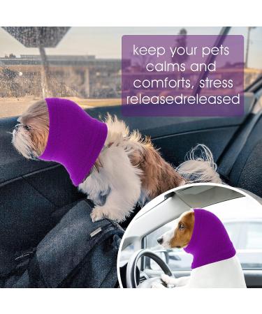 CoBee Soothing Earmuffs for Dogs | Noise Protection Ear Flap Head Wrap - XL Violet | Comfort & Care for Bathing - Buy Online on SooperMarket.com
