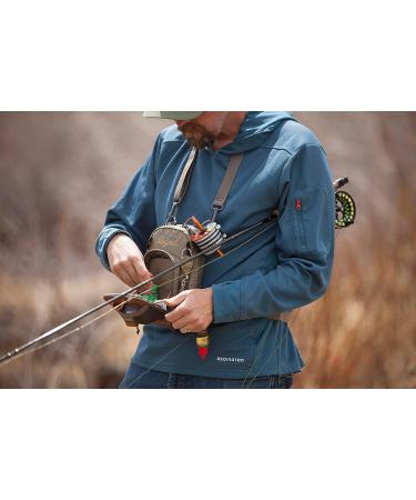 Fishpond San Juan Vertical Fly Fishing Chest Pack Bag - Padded Neck Strap, Saddle Brown - Buy Online on SooperMarket.com