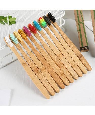 Buy Folpus 5x Soft Bristle Toothbrushes - Set of 10 Colorful Toothbrushes for Gentle Cleaning - International Shipping Available - Buy Online on SooperMarket.com