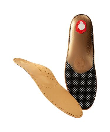 Bergal breathable leather comfort foot bed made of plant-tanned leather and activated carbon bergal orthography system for women and men size 36-50 men EU 45 / UK 10.5-11 / US M1.5-12