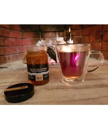 Pure Greek Honey with Pollen and Propolis | 500g (2 x 250g) | The Antioxidant Superfood | Unpasteurized unheated unprocessed | Loaded with Important Nutrients - Buy Online on SooperMarket.com