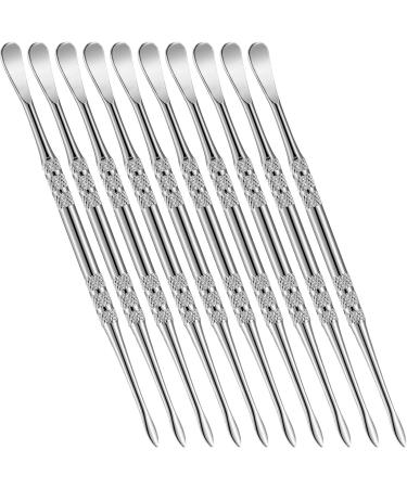 10 Packs Wax Carving Tool Wax Tool Carving Tool Stainless Steel Tool Spoon 4.75 Inch (Silver)