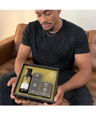 Every Man Jack Small Batch Beard Set | Hinoki Spice - Full-Sized Grooming Essentials for Men | Beard Wash Hydrating Oil & Beard Butter - Buy Online on SooperMarket.com