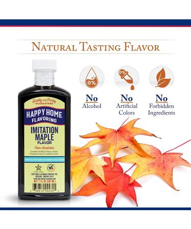 Happy Home Imitation Maple Flavoring 7 oz | Non-Alcoholic & Certified Kosher - Buy Online on SooperMarket.com