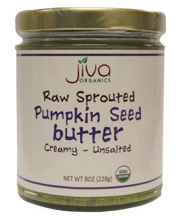 Jiva Organics Raw, Sprouted Pumpkin Seed Butter, 8 Fluid Ounce (Pack of 3)