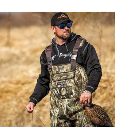 HISEA Neoprene Chest Waders with Boots - Truetimber Drt Camo, Size 11 | Men's Duck Hunting Waders - Buy Online on SooperMarket.com