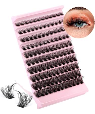 Lash Clusters 120Pcs DIY Individual Eyelash Extensions Natural Look D Curl 8-16MM - Charming - Buy Online on SooperMarket.com