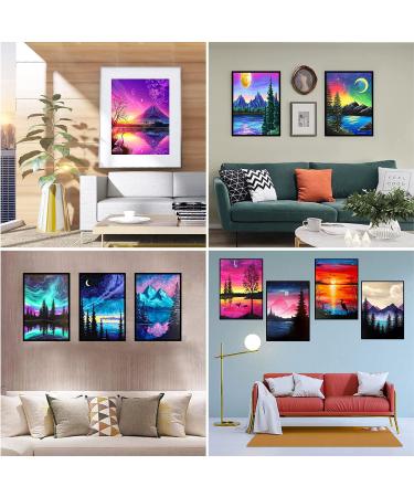 5D Diamond Painting Kits for Adults - Tiny Fun 12 Pack DIY Art Kit with Round Full Drill Diamonds for Home Decoration - 12x16 Inch - Buy Online on SooperMarket.com