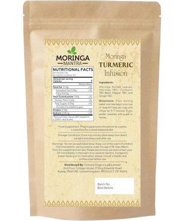 Moringa Mantra Moringa Turmeric Herbal Tea Infusion 50 Enveloped Tea Bags Organically Grown Moringa - Buy Online on SooperMarket.com