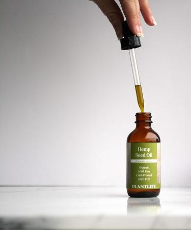 Plantlife Organic Hemp Seed Oil 2 oz - 100% Pure Cold Pressed Base Oil - Buy Online on SooperMarket.com