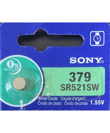 Buy SR379 SR521SW Silver Oxide Battery - Sony 1.55V 0% Hg | International Shipping Available - Buy Online on SooperMarket.com