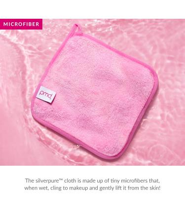 PMD Beauty SilverPure Makeup Removing Cloth 1 ct - Pink | Eco-Friendly Cleansing Solution - Shop Now - Buy Online on SooperMarket.com
