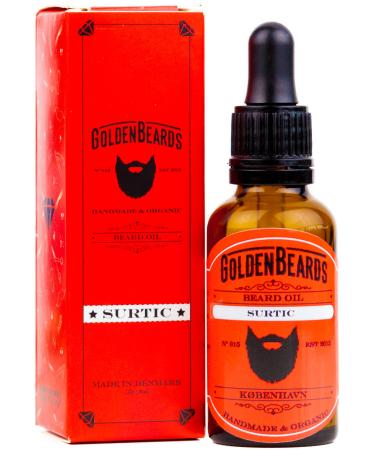 Premium Organic Beard Growth Oil - SURTIC 30ml Oil - The perfect Beard oil for sensitive skin - We Manufacture Organic beard oil for men - We make Premium Beard Pro