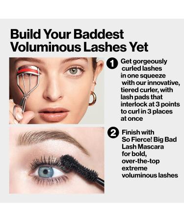 Revlon Triple Stepped Lash Curler with So Fierce Big Bad Lash Mascara - 0.34 Fl Oz (760 Blackest Black) - Buy Online on SooperMarket.com
