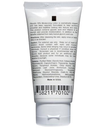 Glycolix 10% Moisturizing Lotion - Hydrating Skin Care | 2 Fl Oz - International Shipping Available - Buy Online on SooperMarket.com