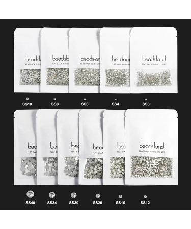 Beadsland 1440 Pieces Flat Back Rhinestones - Nail Crystals SS6 (1.9-2.0mm) for Stunning Nail Art | International Shipping Available - Buy Online on SooperMarket.com