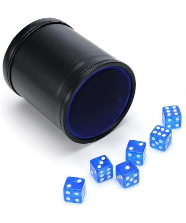 Harbor Loot Blue Dice Shaker Cup and Set of Six Translucent Dice - Buy Online on SooperMarket.com