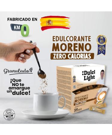 Dulci Light Cane Honey Brown Sweetener - 500 Packs Zero Calorie Natural Sugar Replacement for Drinks & Food - Shop Internationally - Buy Online on SooperMarket.com