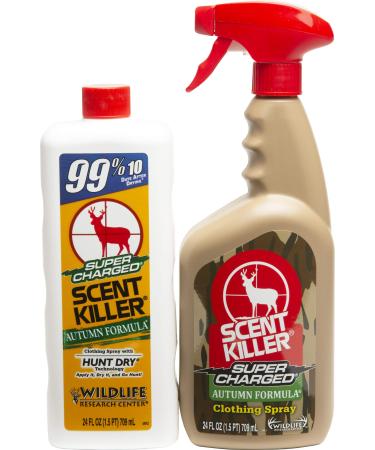Scent Killer 579 Wildlife Research Super Charged Autumn Formula Spray 24/24 Combo, 48 oz.