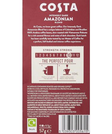 Costa Intensely Dark Amazonian Blend X 10 Pods 57g - Buy Online on SooperMarket.com