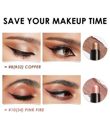 FOCALLURE Cream Eyeshadow Stick Duo - Shimmer Eyeshadow Pencil Set - Buy Online on SooperMarket.com