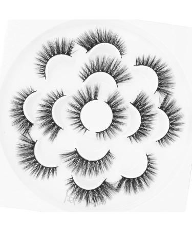 7 Pairs Reusable Thick Curly False Eyelashes Set - Enhance Your Look | International Shipping Available - Buy Online on SooperMarket.com