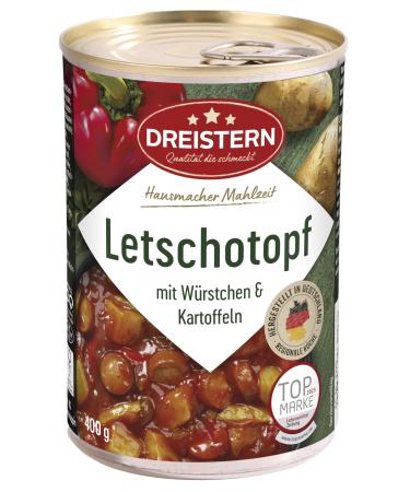 Letshot with potatoes and sausages i Delicious ready dish with vegetables in the practical recyclable canon tin I three -star - quality that tastes good