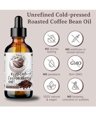 Bella Terra Roasted Coffee Bean Oil - 4oz | Flavorful Coffee Oils Rich in Chlorogenic Acid | Pure Coffee Experience - Buy Online on SooperMarket.com